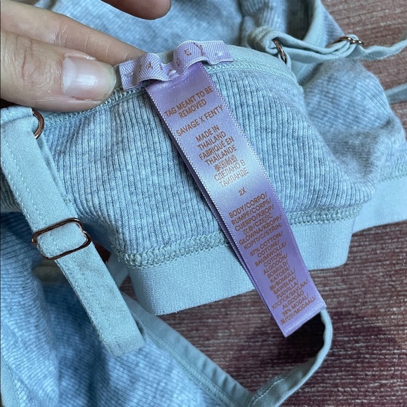 Savage X Fenty Gray Women's Intimate Bralette - Picture 6 of 6